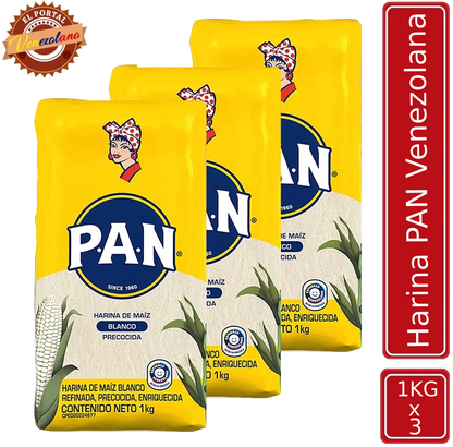 Harina Pan Hecha En Venezuela x 3