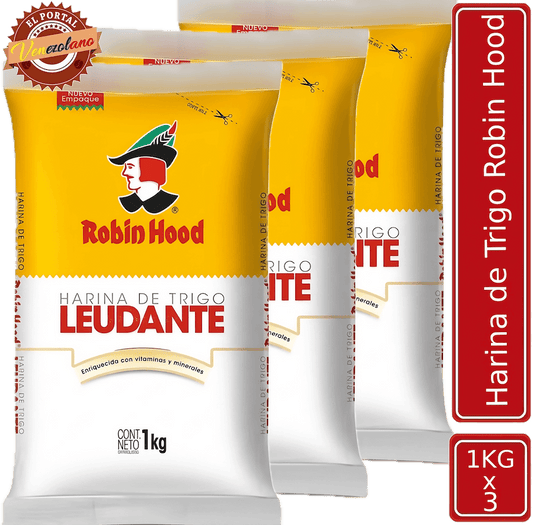 Harina Leudante Robin Hood Venezuela x 3 Unidades