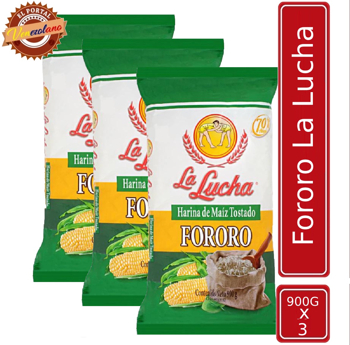 Fororo La Lucha 900Gr Venezuela x 3