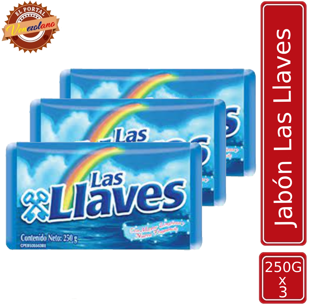 Jabón Las Llaves Venezuela x 3