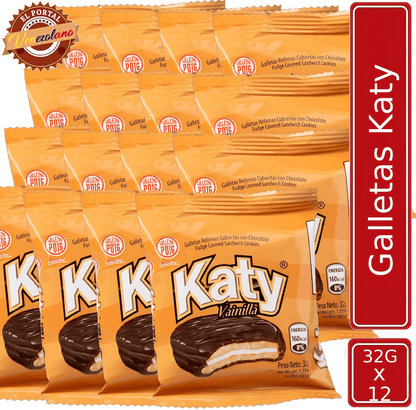 Pack de 12 galletas Katy Puig venezolanas, disponible en Colombia