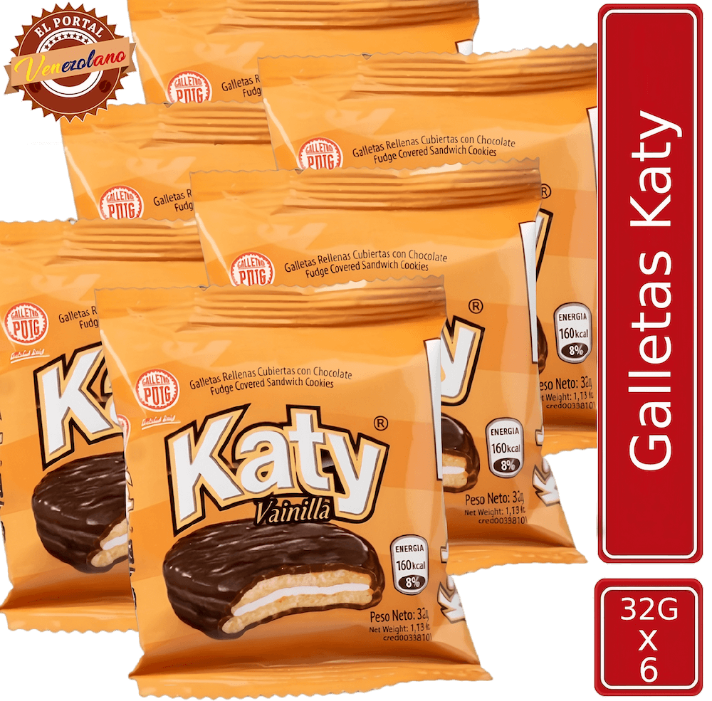 Galletas Katy Puig Venezolanas x 6 Unidades