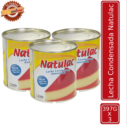 Leche Condensada Natulac 397G Venezuela x 3