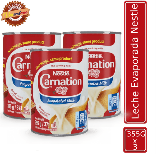 Leche Evaporada Nestlé Venezuela x 3