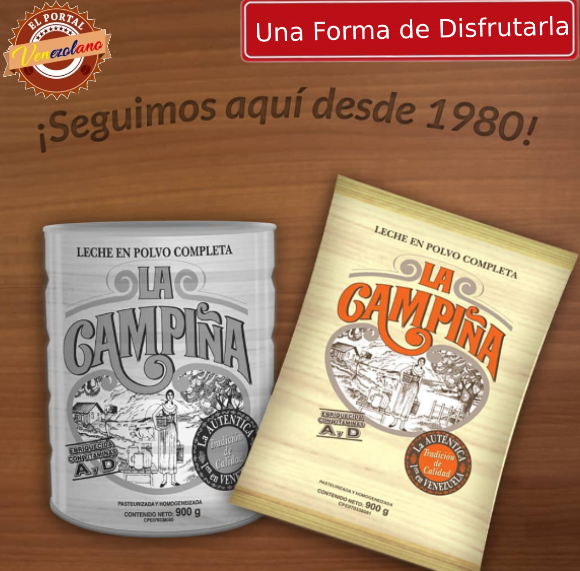Leche La Campiña Original 200Gr Venezuela