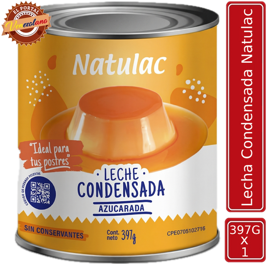 Leche Condensada Natulac 397G Venezuela