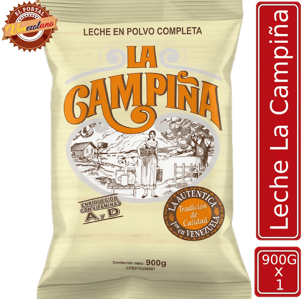 Leche La Campiña Original 900Gr Venezuela