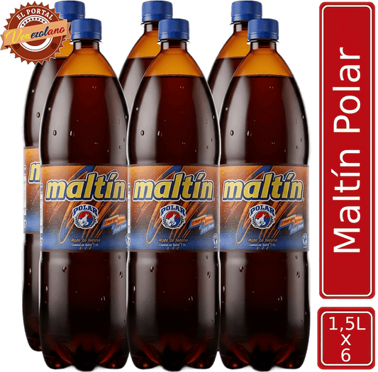 Maltín Polar 1.5 L Familiar Venezolana Original x 6 Unidades