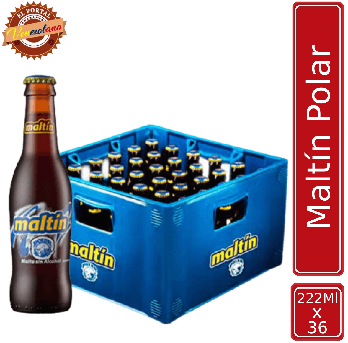 Maltin Polar Botella Venezuela x 36