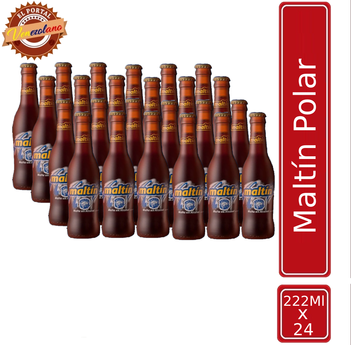 Maltin Polar Botella Venezuela x 24