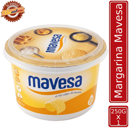 Mantequilla Mavesa 250g venezolana, disponible en Colombia