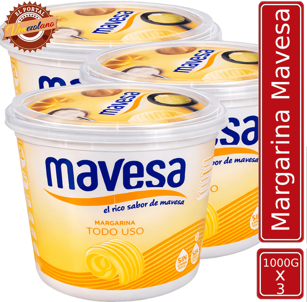 Mantequilla Mavesa Venezuela 1.000g  x 3 Unidades