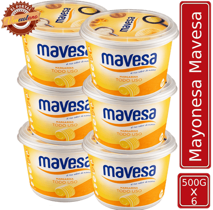 Mantequilla Mavesa 500g Venezuela x 6 Unidades