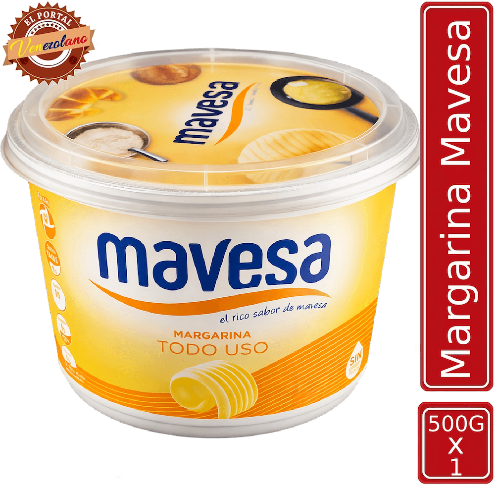 Mantequilla Mavesa 500g venezolana, disponible en Colombia