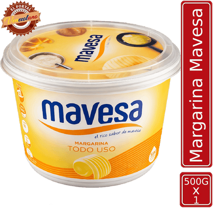 Mantequilla Mavesa 500g venezolana, disponible en Colombia