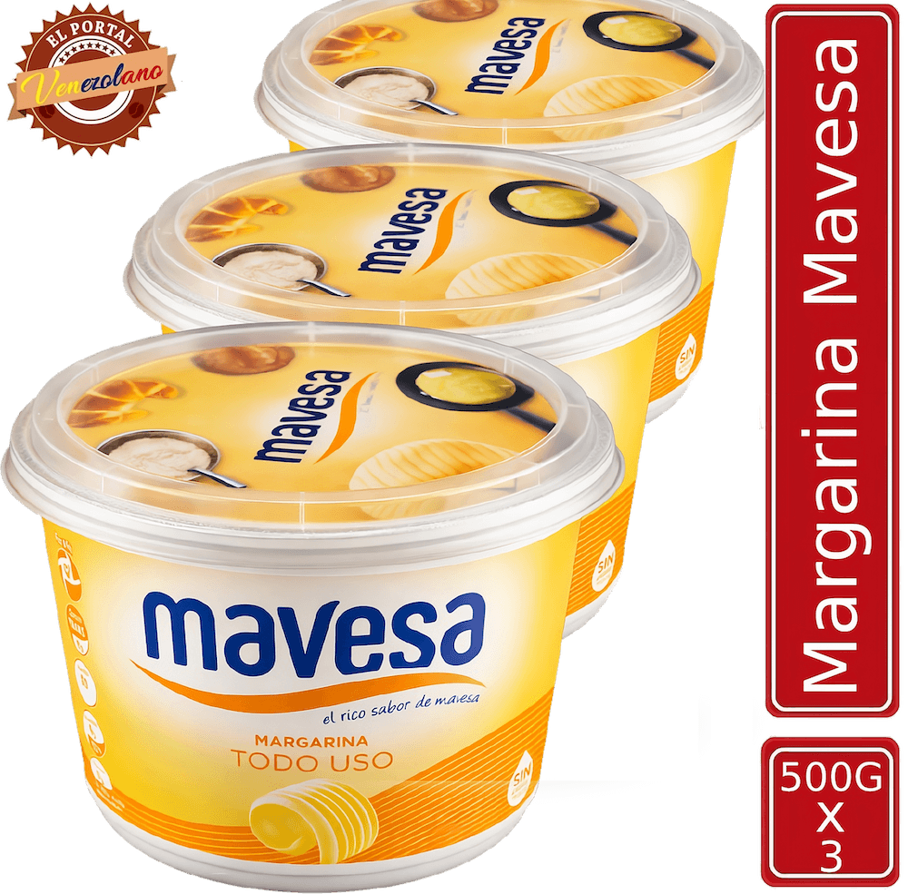 Mantequilla Mavesa 500g Venezuela x 3 Unidades