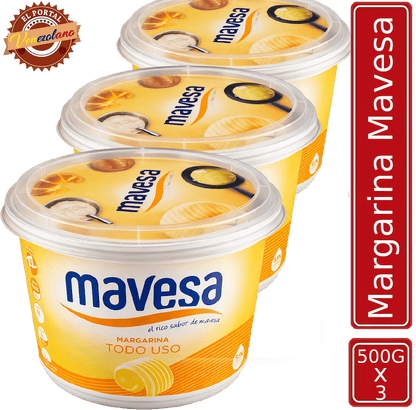 Mantequilla Mavesa 500g Venezuela x 3 Unidades