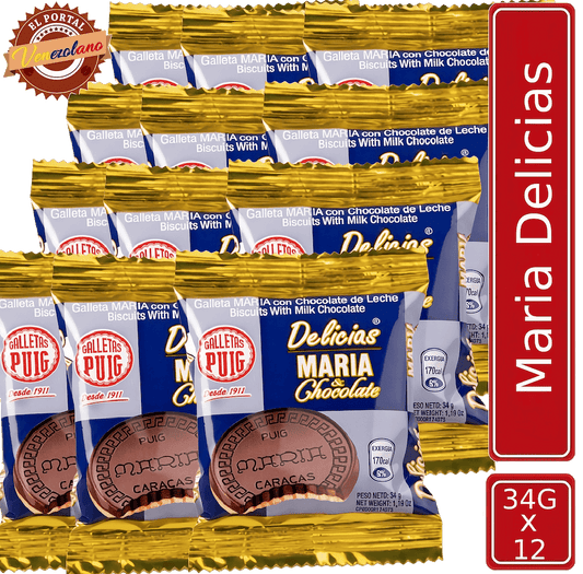 Galletas Maria Delicias Puig  Venezuela x 12 Unidades