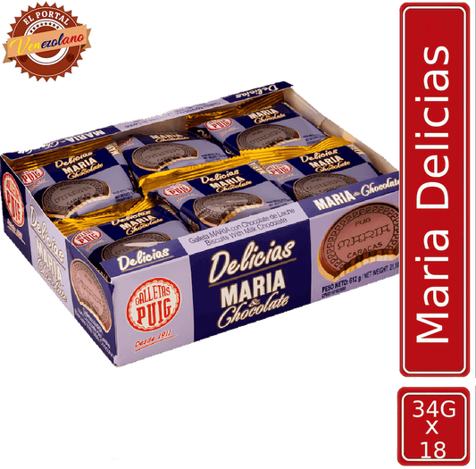 Galletas Maria Delicias Puig  Venezuela x 18 Unidades