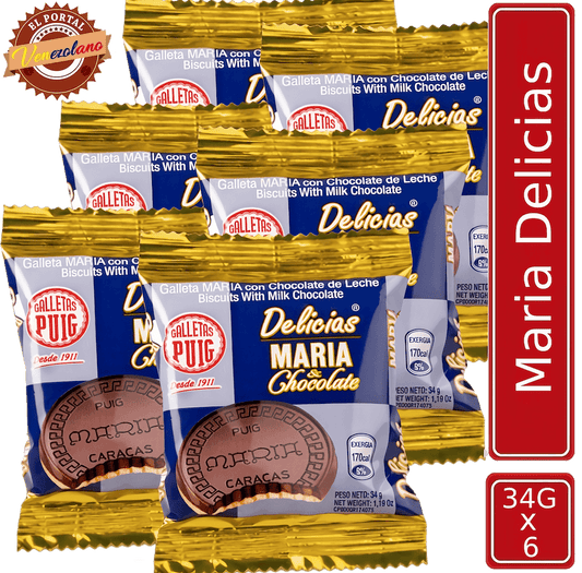 Galletas Maria Delicias Puig  Venezuela x 6 Unidades