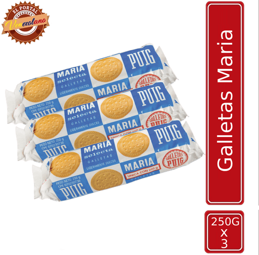 Galletas María Puig Venezuela x 3
