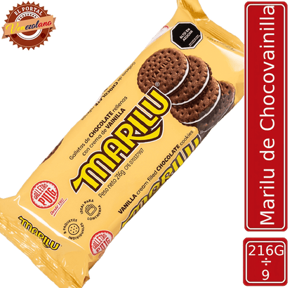 Galletas Marilú choco vainilla Puig venezolanas, disponible en Colombia