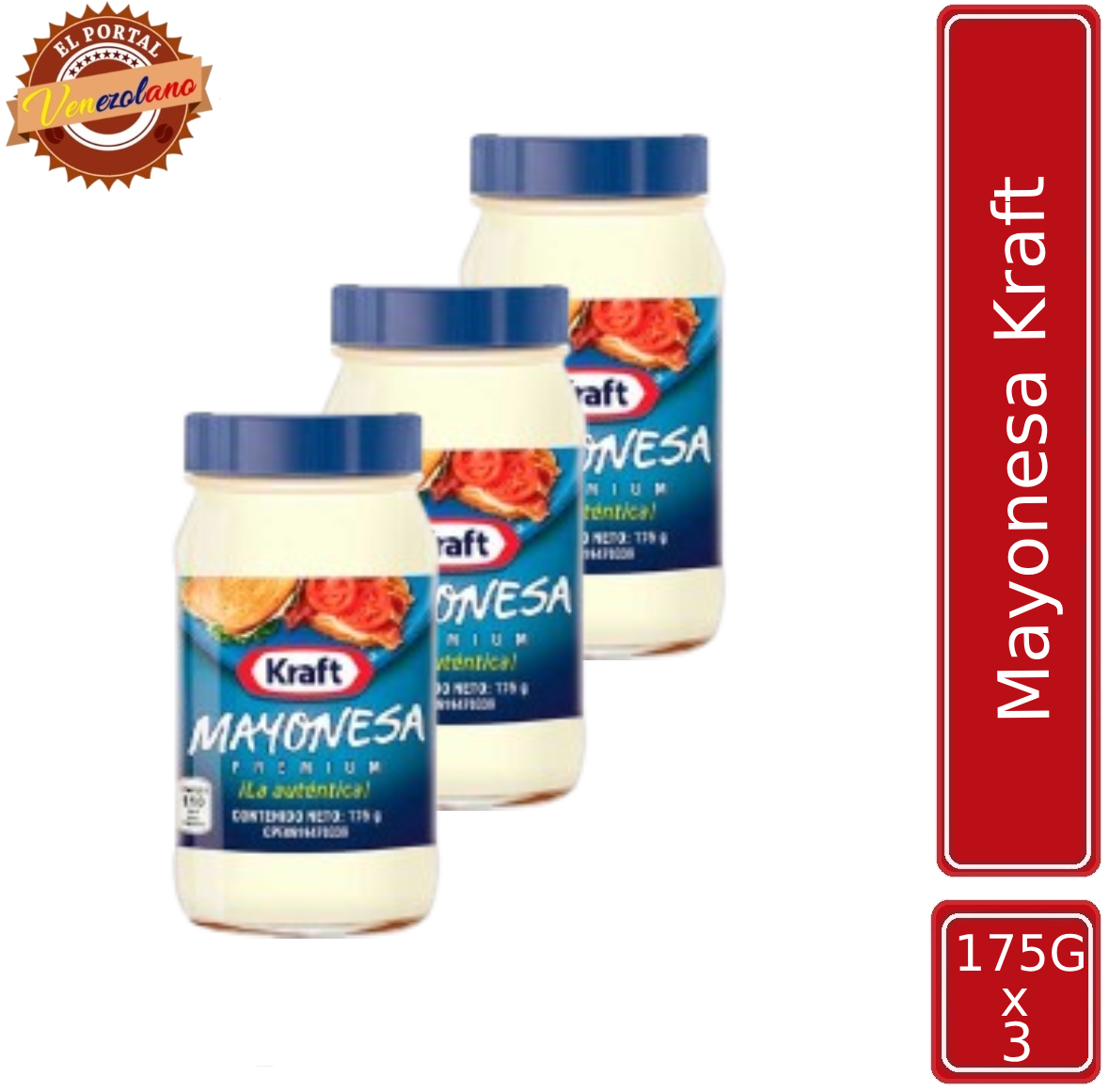 Mayonesa Kraft 175Gr Venezuela x 3