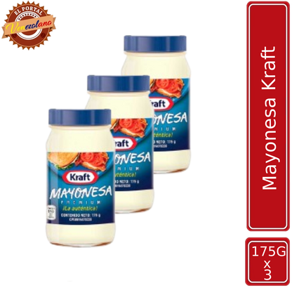 Mayonesa Kraft 175Gr Venezuela x 3