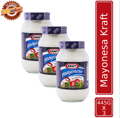 Mayonesa Kraft 445Gr Venezuela x 3