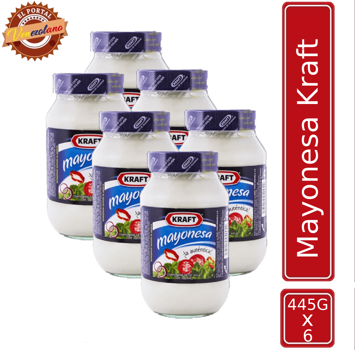 Mayonesa Kraft 445Gr Venezuela x 6