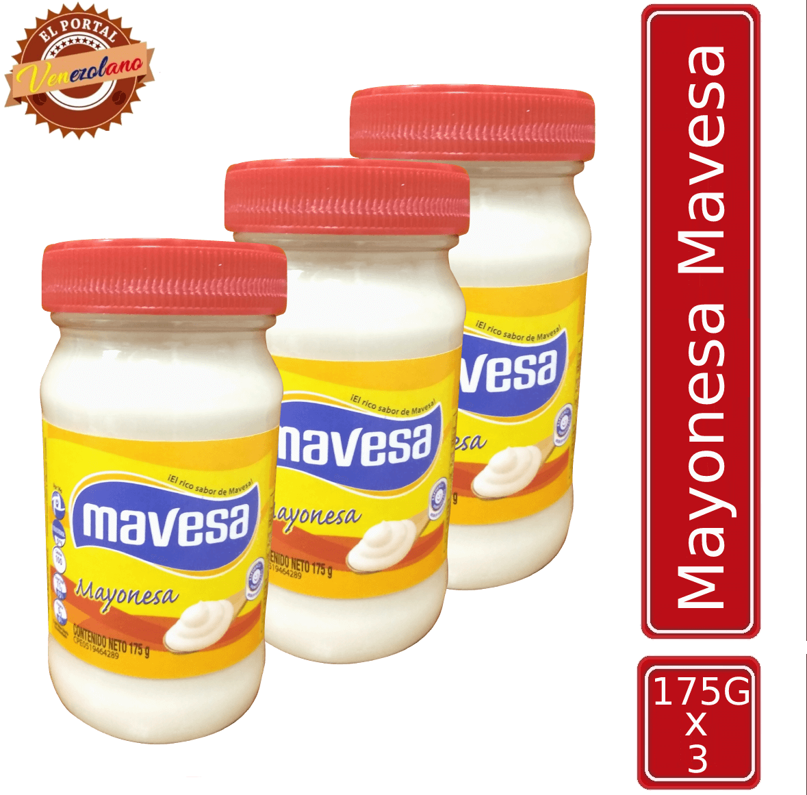 Mayonesa Mavesa 175 Gr Venezuela x 3