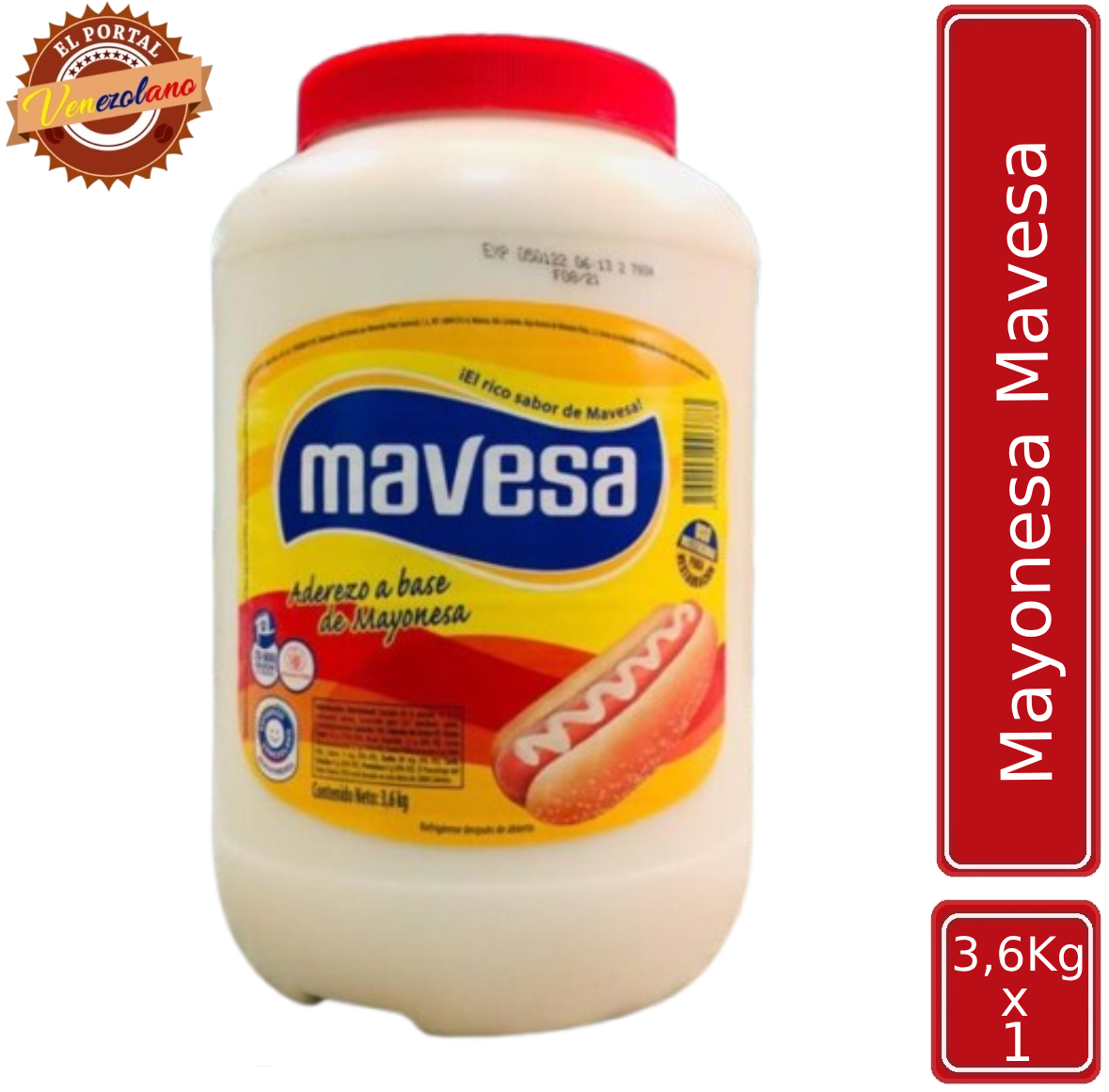 Mayonesa Mavesa Venezuela 3.600Gr