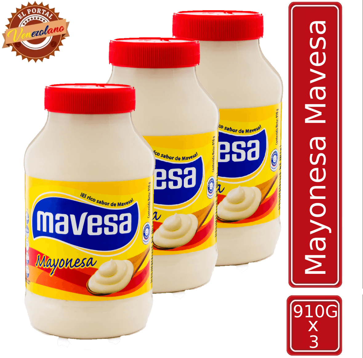 Mayonesa Mavesa 910Gr Venezuela x3
