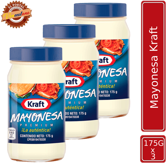 Mayonesa Kraft 175Gr Venezuela x 3