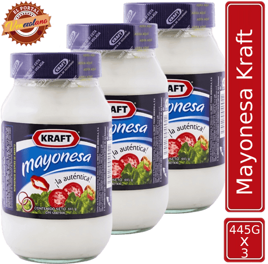 Mayonesa Kraft 445Gr Venezuela x 3