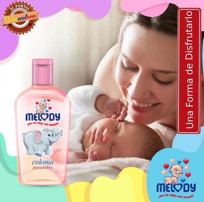 Colonia Para Bebes Melody Rosada Original Venezuela x 3