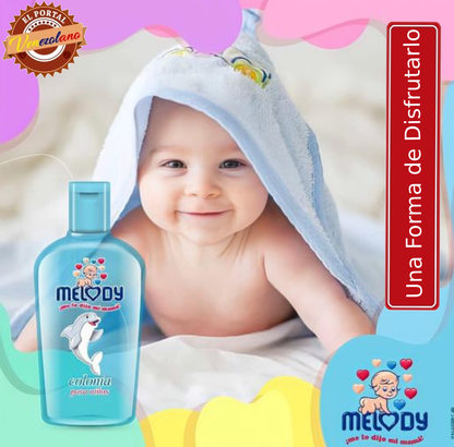 Colonia Para Bebes Melody Azul Original Venezuela