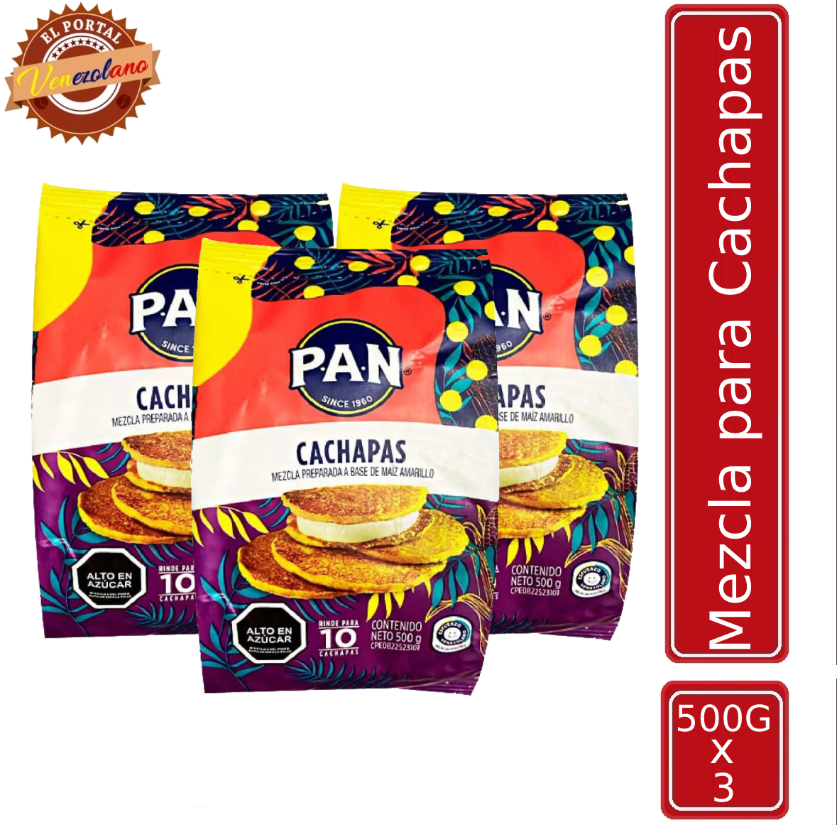 Harina para Cachapas PAN Venezuela x 3