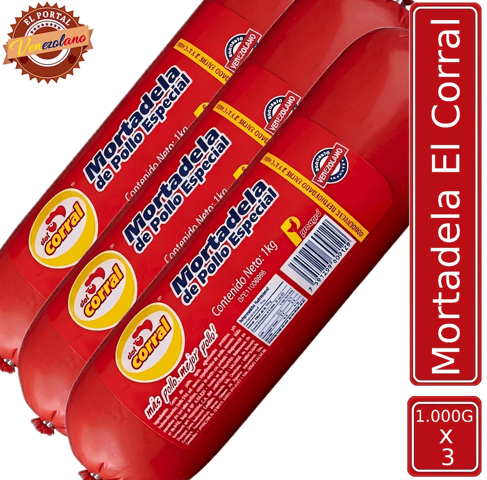 Mortadela El Corral 1 Kg Venezuela x 3