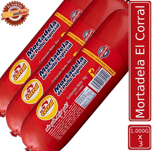 Mortadela El Corral 1 Kg Venezuela x 3