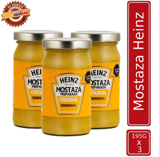 Mostaza Heinz 195G Venezuela x 3