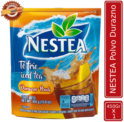 Nestea en polvo sabor durazno 450g venezolano, disponible en Colombia