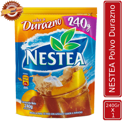 Nestea en polvo sabor durazno 240g venezolano, disponible en Colombia