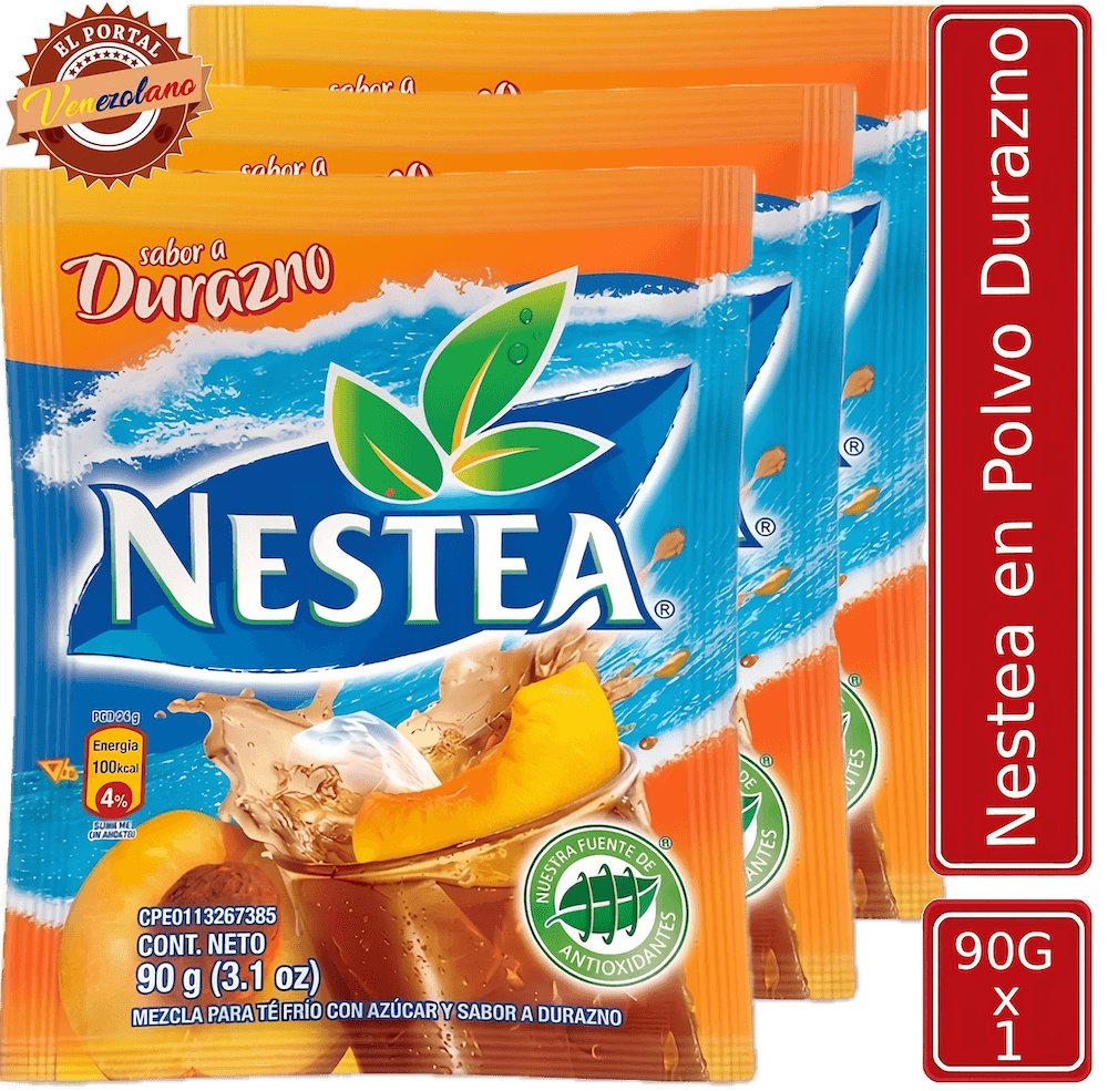 Nestea® En Polvo Durazno 90g  Venezuela x 3 Unidades