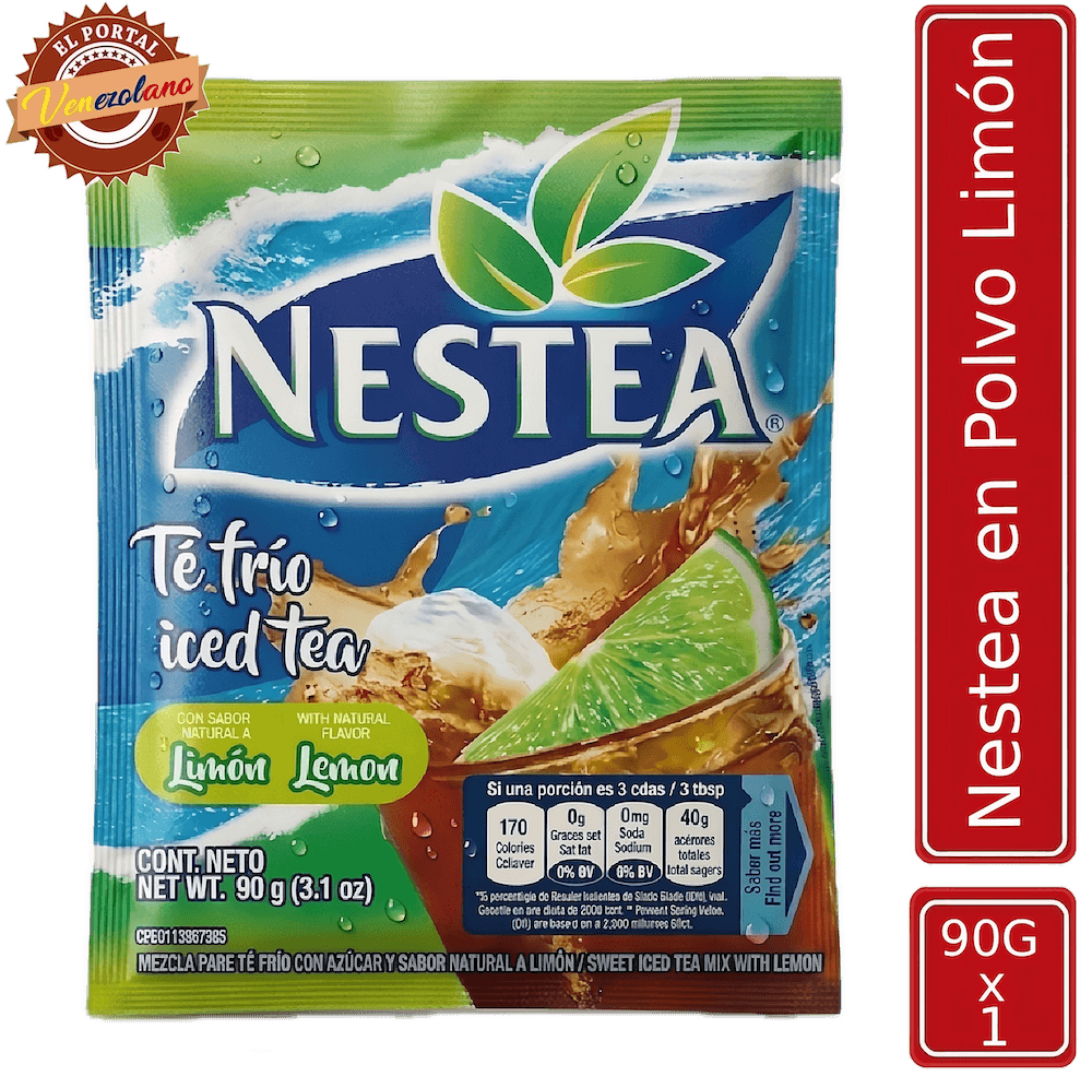Nestea en polvo sabor limón 90g venezolano, disponible en Colombia