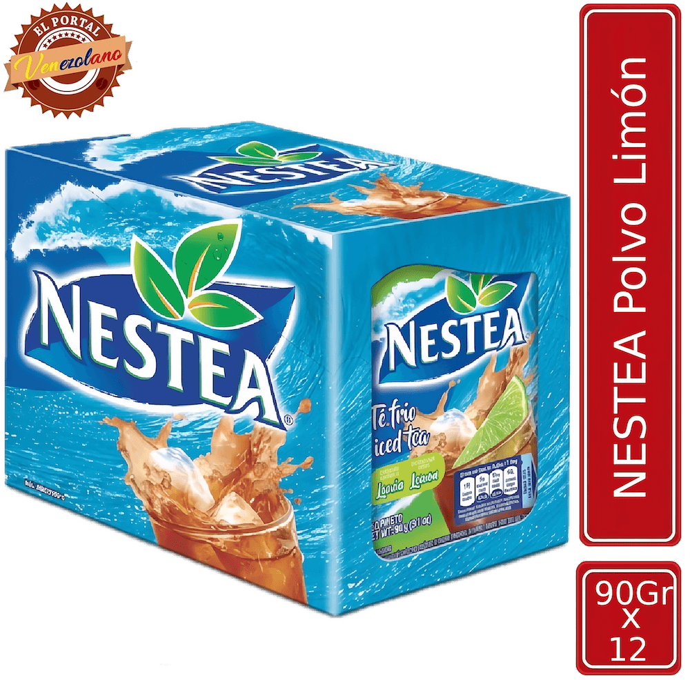 Pack de 12 Nestea en polvo sabor limón 90g venezolano, disponible en Colombia