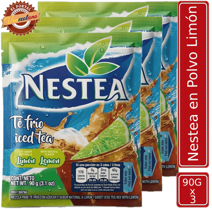 Nestea® En Polvo Limón  90g  Venezuela x 3 Unidades