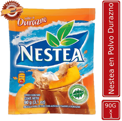 Nestea en polvo sabor durazno 90g venezolano, disponible en Colombia