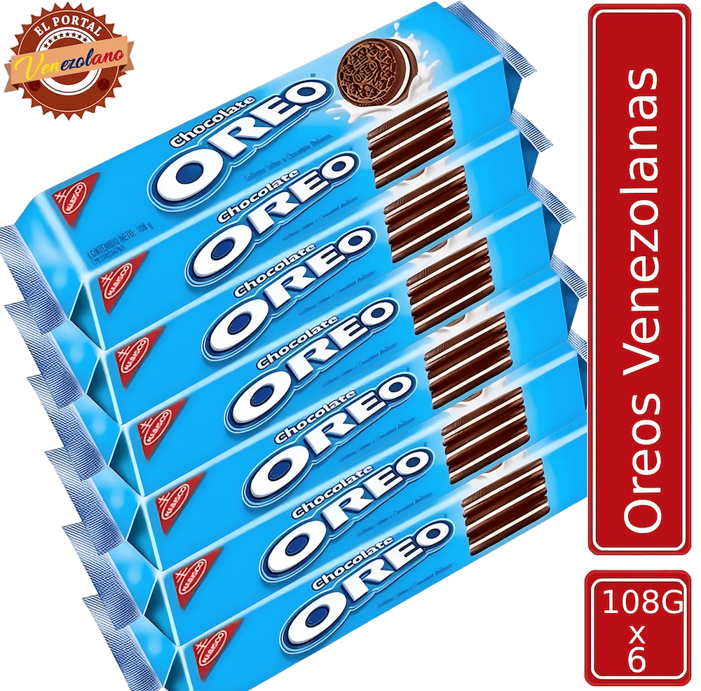 Galletas Oreo Chocolate Venezuela x 6 Unidades