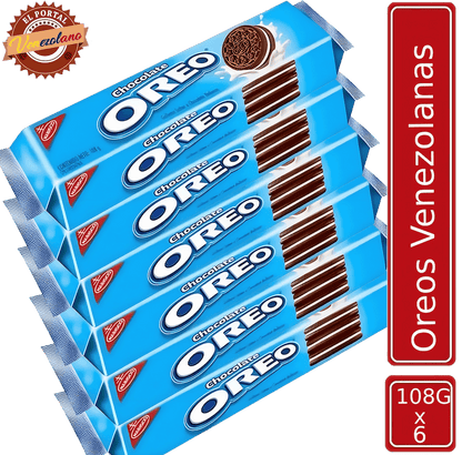 Galletas Oreo Chocolate Venezuela x 6 Unidades